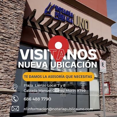 Dirección, horario, teléfono y opiniones de Notaría 1 en Mexicali
