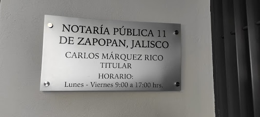 Dirección, horario, teléfono y opiniones de Notaría 11 en Zapopan