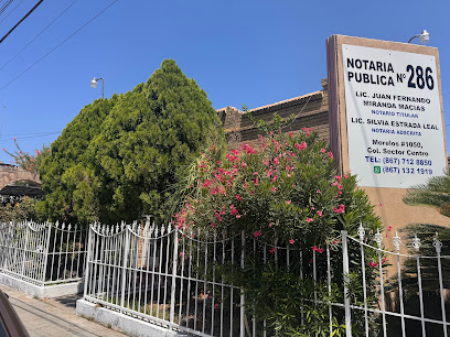 Dirección, horario, teléfono y opiniones de Notaría 286 en Nuevo Laredo