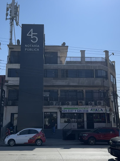 Dirección, horario, teléfono y opiniones de Notaría 45 en Tijuana