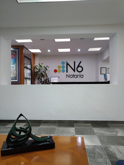 Dirección, horario, teléfono y opiniones de Notaría 6 en Benito Juárez