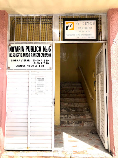 Dirección, horario, teléfono y opiniones de Notaría 6 en Durango