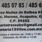 Dirección, horario, teléfono y opiniones de Notaría 13 en Acapulco